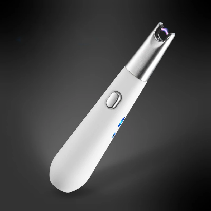 Новая мини зажигалка с usb зарядкой для кемпинга газовая в форме свечи тонкая