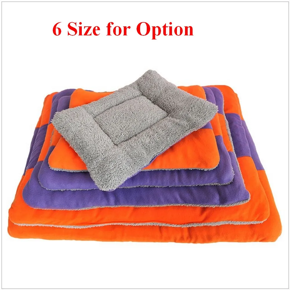 

Pet Cat Dog Mat Puppy Small Animal Soft Warm Cushion Double Side Using Fluffy Washable Pet Cushion Blanket Bed Cat Kennel 1-6