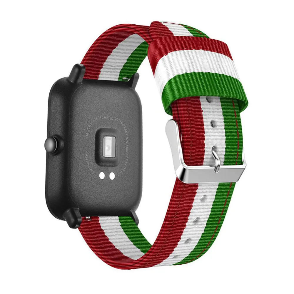 Нейлоновый тканевый ремешок на запястье для Xiaomi huami Amazfit Bip BIT PACE Lite Youth Watch Band Garmin