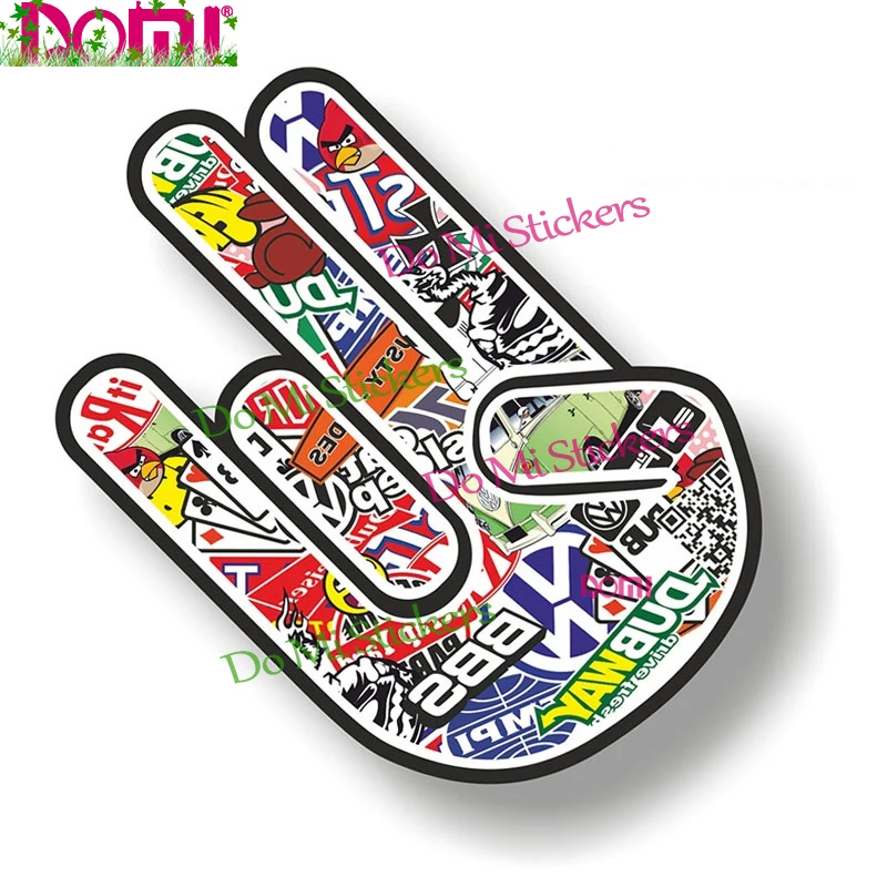 Наклейка на автомобиль Cool Bomb рука-шокер наклейка для декора искусственного