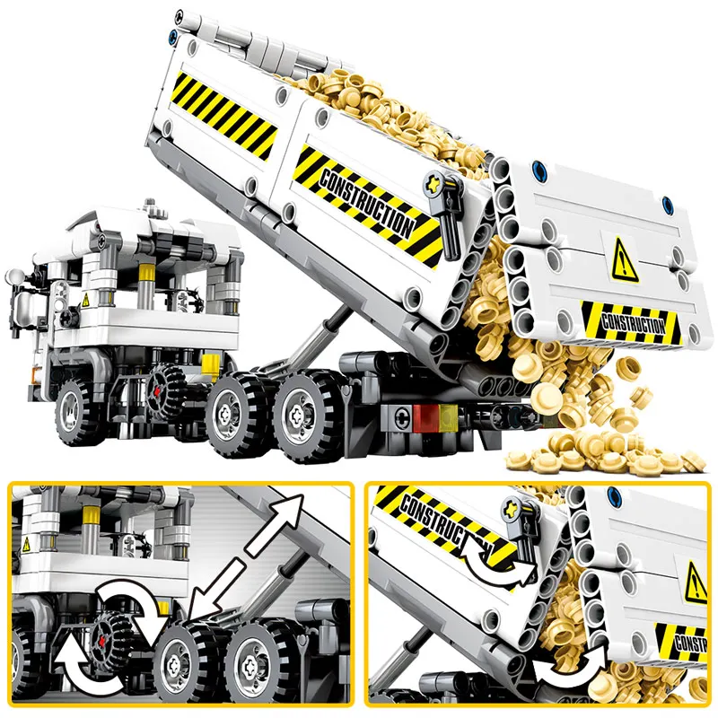 2020 новые 799 шт городские строительные блоки для грузовиков Technic машинные