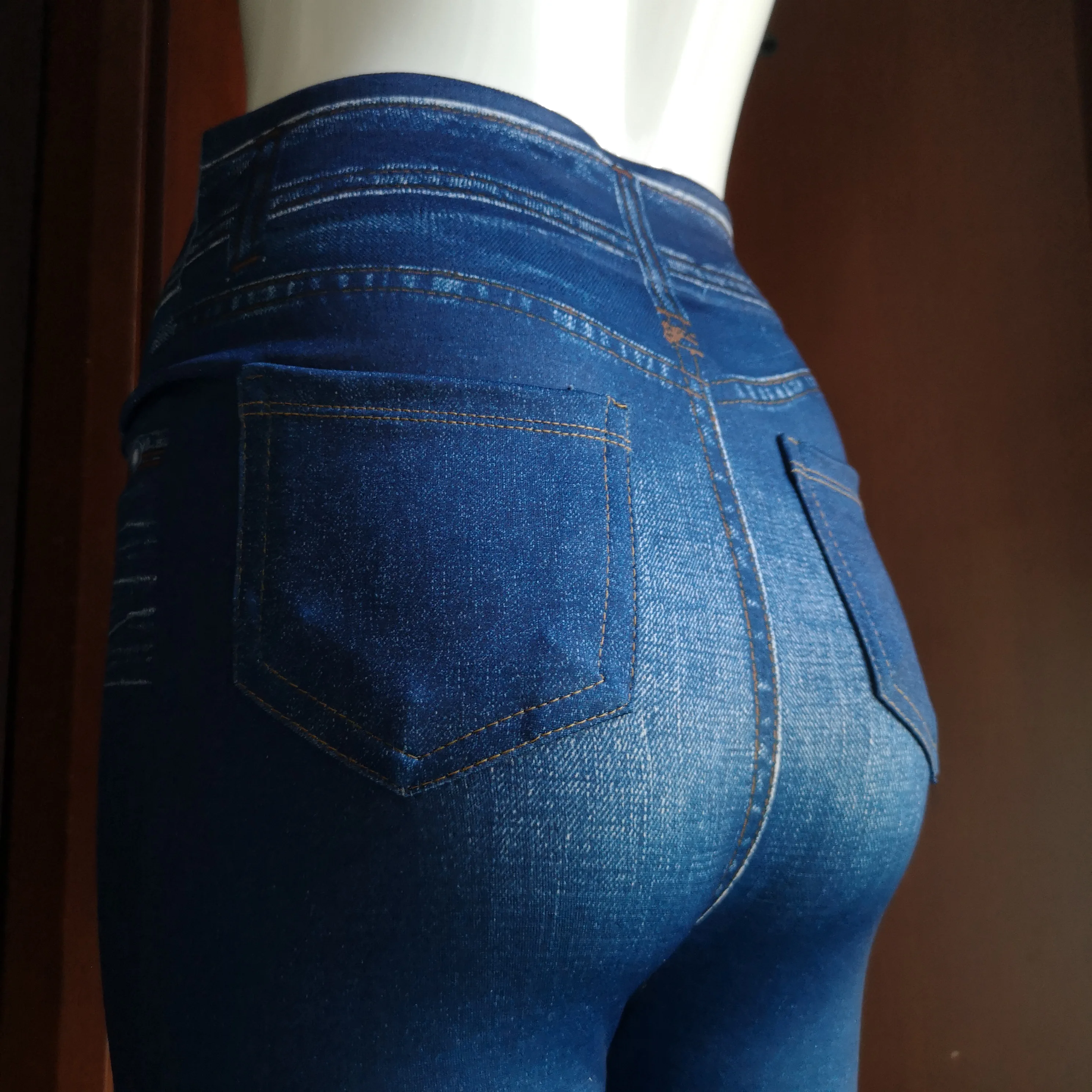 FABANDAGE от S до XXL с флисовой подкладкой джинсы-леггинсы дамские джеггинсы