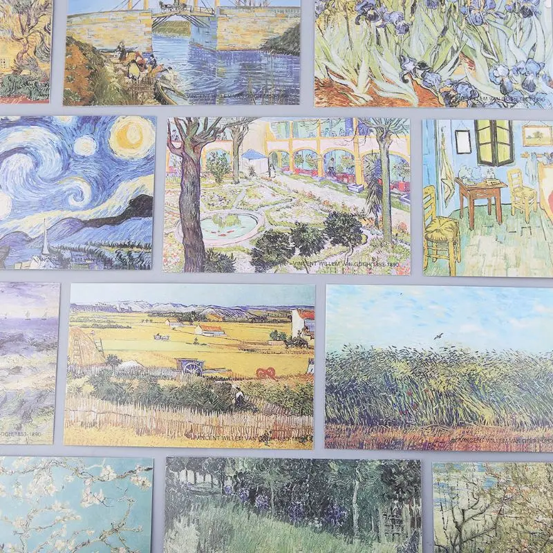 30 листов картины знаменитого человека ретро винтажная открытка Рождественская