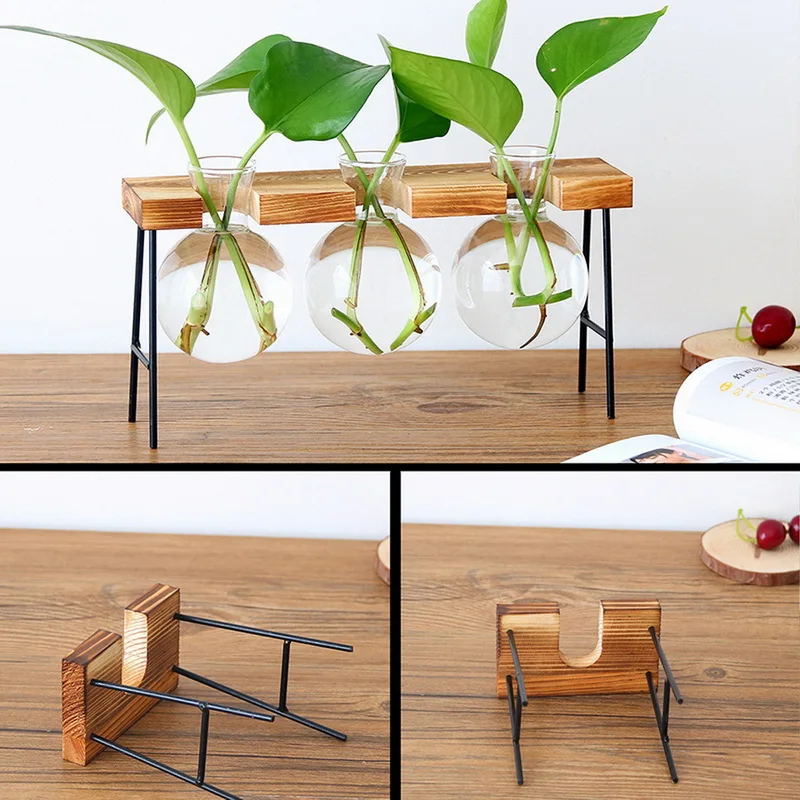 Новый Винтаж Стекло настольные растения бонсай для дома Свадебные Декоративные