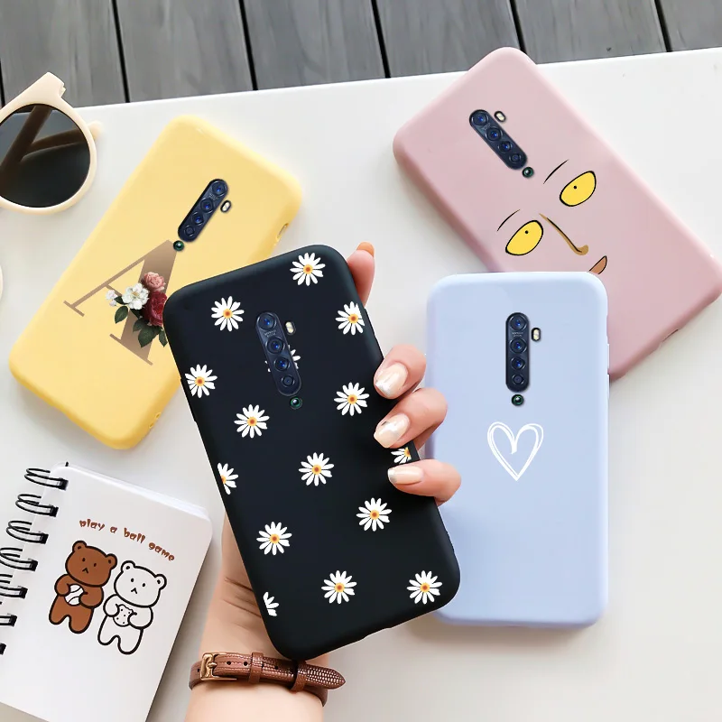 

For OPPO Reno 2 Case Personality Tide Shell For OPPO RENO2 Case Luxury Original Fashion Silicone Soft TPU Cute Girl Shell