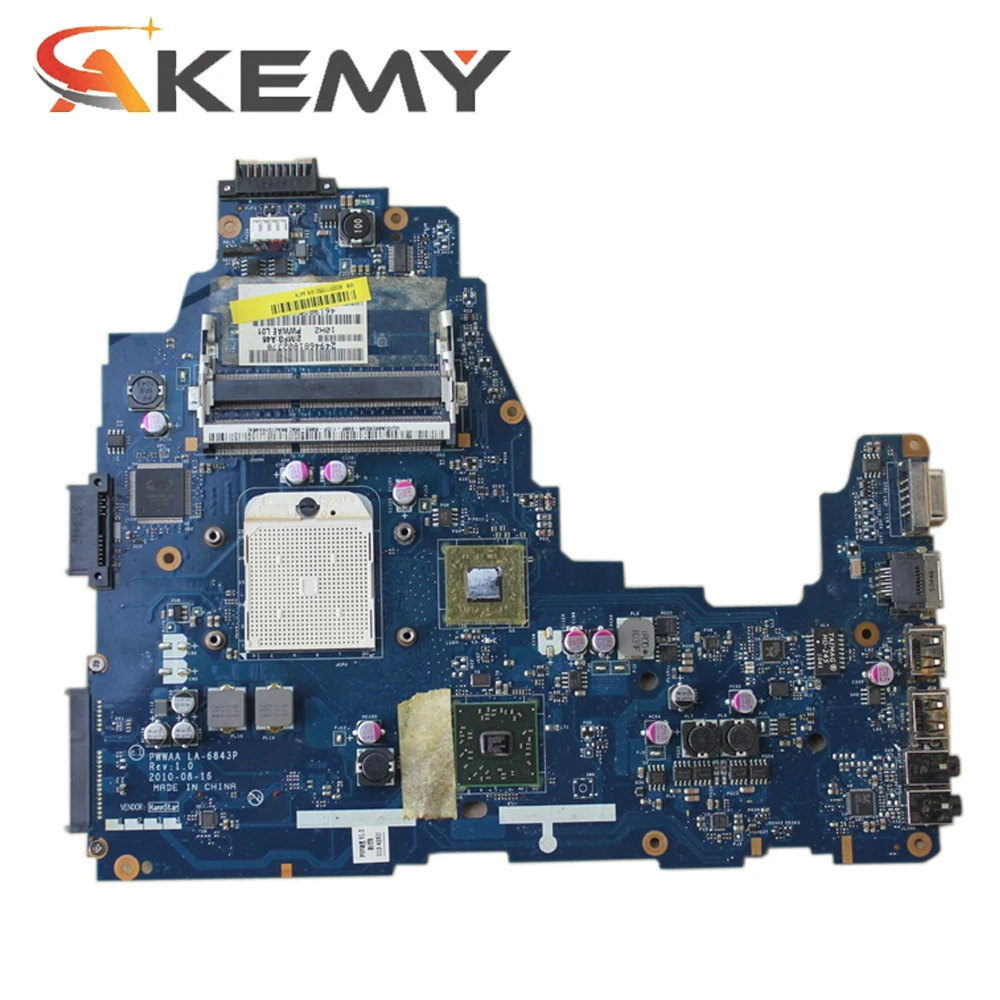 AKEMY K000111550 для TOSHIBA Satellite C660D Материнская плата ноутбука LA-6843P DDR3 ноутбук