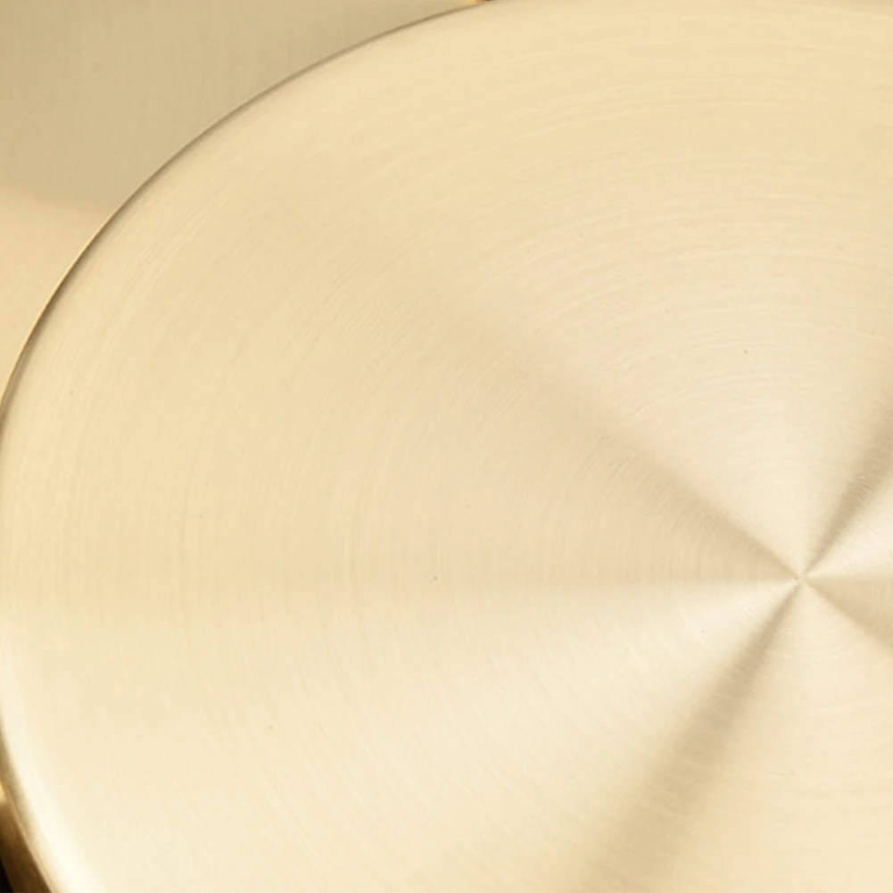 

Decorative Tray Round Gold Metal Storage Stainless Steel Organiser For Makeup Jewelry Sundries Display Organizer Home Kitchen