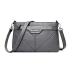 Женская сумка через плечо, из искусственной кожи, с длинным ремешком