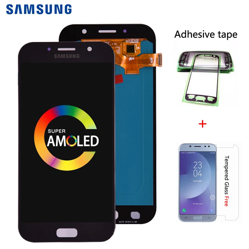 Супер Amoled для Samsung Galaxy A7 2017 A720 A720F ЖК дисплей кодирующий преобразователь