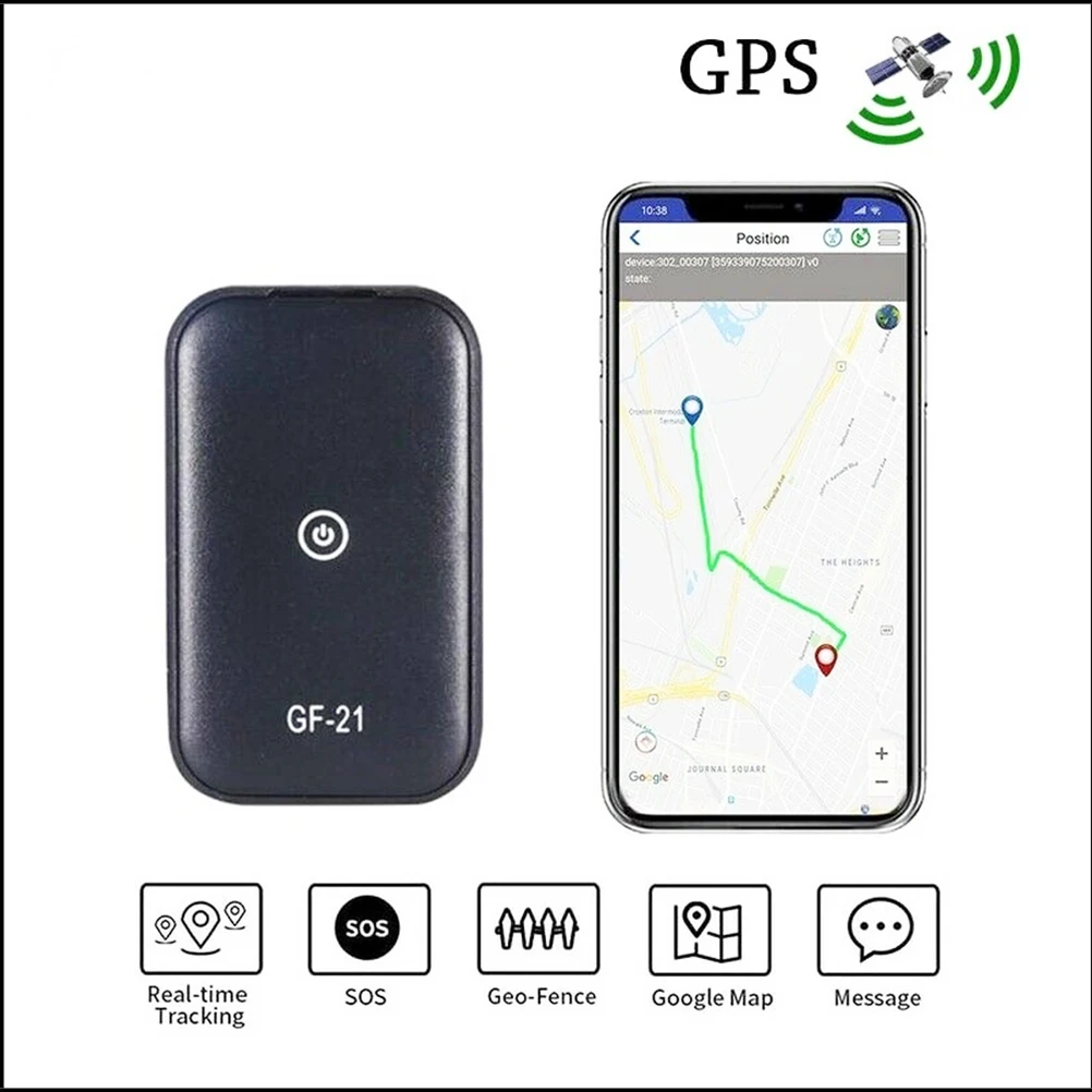 

Mini GPS GF21 Real Time Car Tracker Anti-Lost Device Voice Control Recording Locator High-definition Microphone WIFI+LBS+GPS Pos