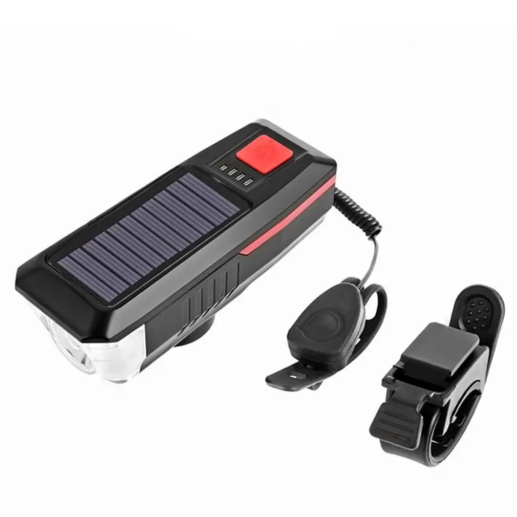 

Bicycle Lights Front Lights Solar Rechargeable Horns Night Riding Glare Flashlights Rainproof Mountain Bike Riding Equipment