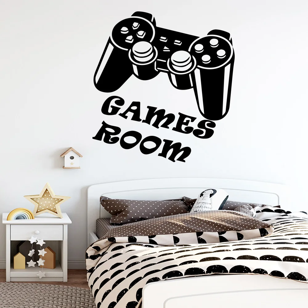 Новая игровая комната виниловая настенная наклейка обои Декорации для комнаты