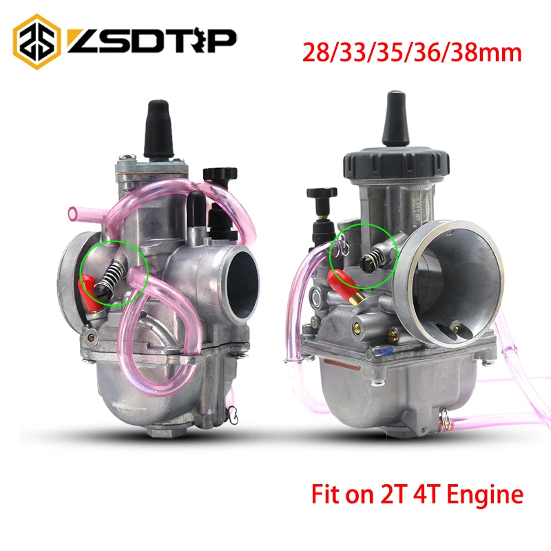 ZSDTRP от Keihin 28 33 35 36 38 мм КАРБЮРАТОР PWK мотоциклетный воздушный башмак 2T/4T