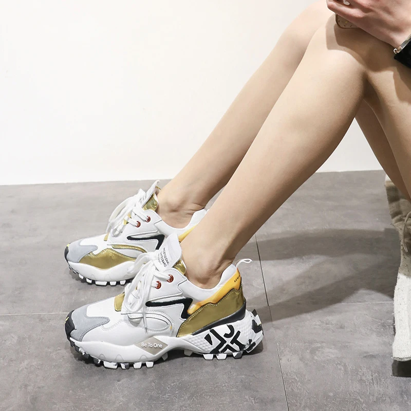 SNURULAN/удобные резиновые женские кроссовки на платформе Вулканизированная обувь