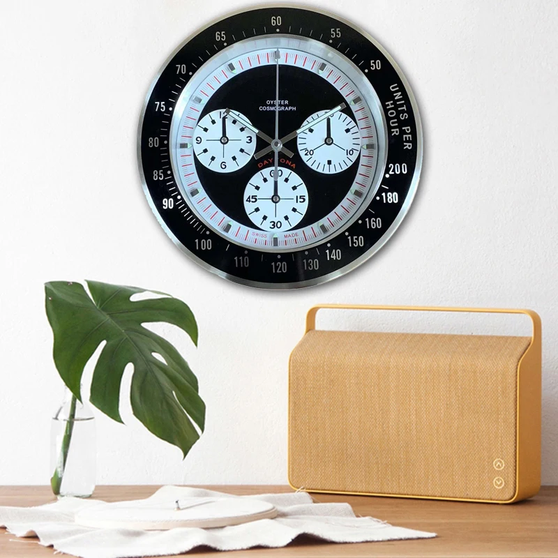 Роскошные дизайнерские настенные часы металлические художественные