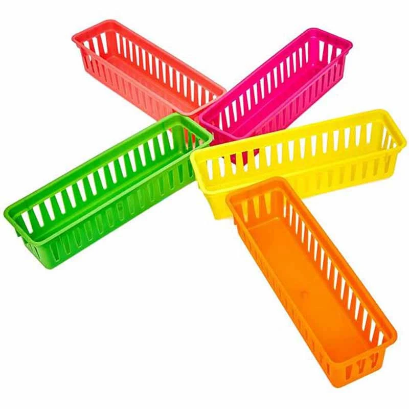 Classroom Pencil Organizer Basket Or Crayon Variety Colors Random (10 Pack) | Спорт и развлечения