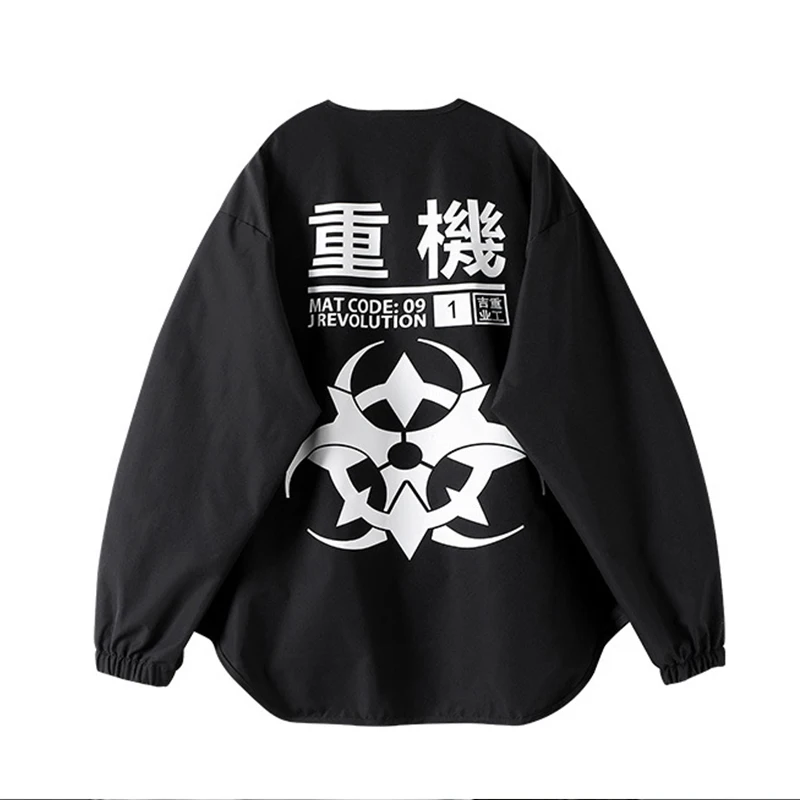 Одежда с вышивкой для мужчин и женщин уличная одежда в стиле хип-хоп японским