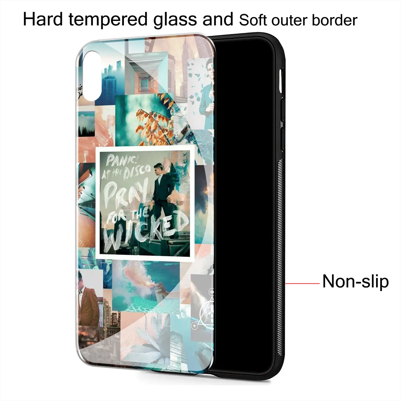 Panic At The Disco Pattern Tempered Glass Case for Samsung Galaxy S10 S9 S8 Note 8 9 10 Plus A10 A20 A30 A40 A50 A60 A70 |