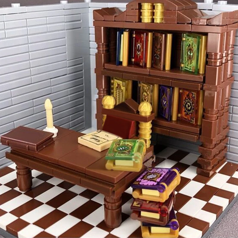 Игрушка для комнаты Классическая книжная полка MOC стол диван стул