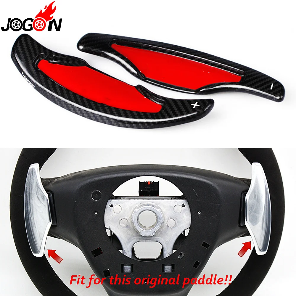 

Left & Right Carbon Fiber Steering Wheel Paddle Extension Shifter Cover Trim For Cadillac ATS 2013-2018 ATS-V CT6 CTS CTS-V