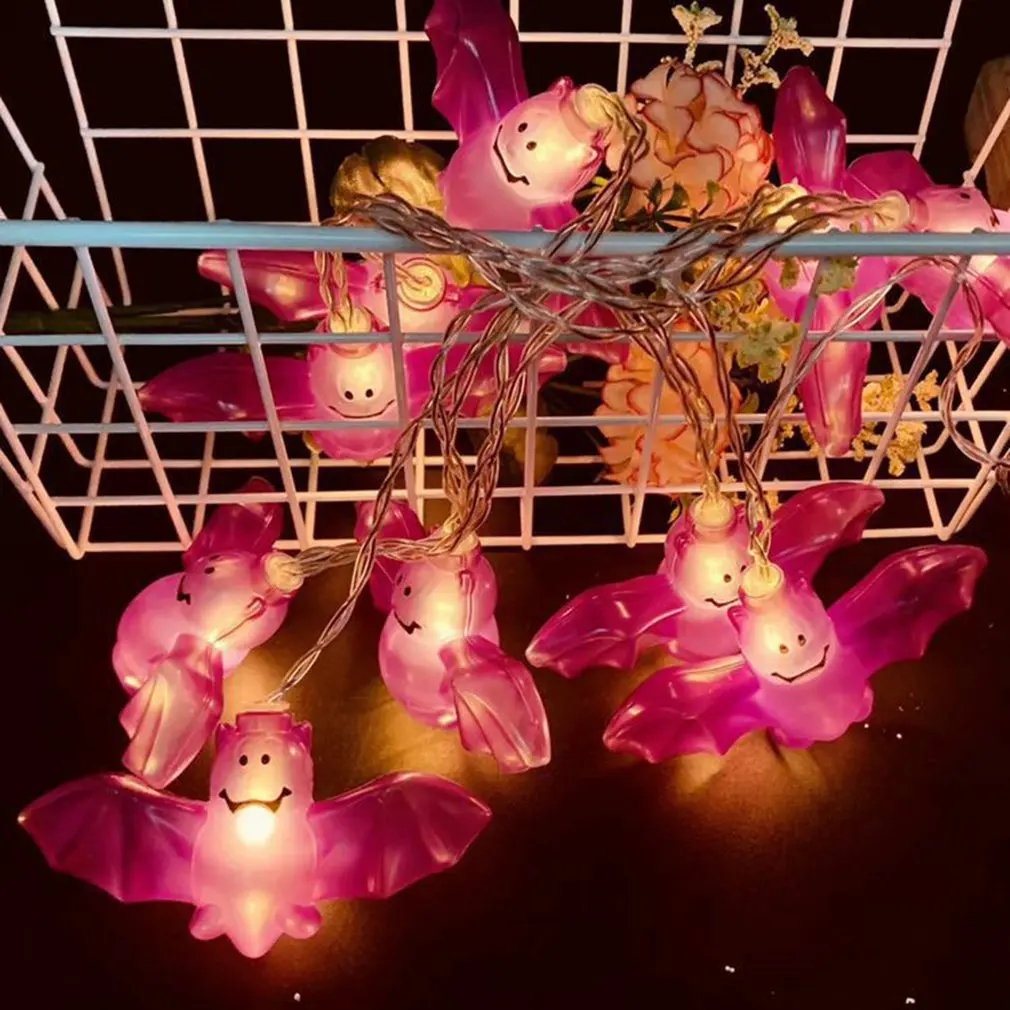 

1.5 m 10 Lichter lamp light Halloween-Lichterketten Geisterfestival-LED-Fledermaus-Lichterketten Weihnachtsdekorationslichter