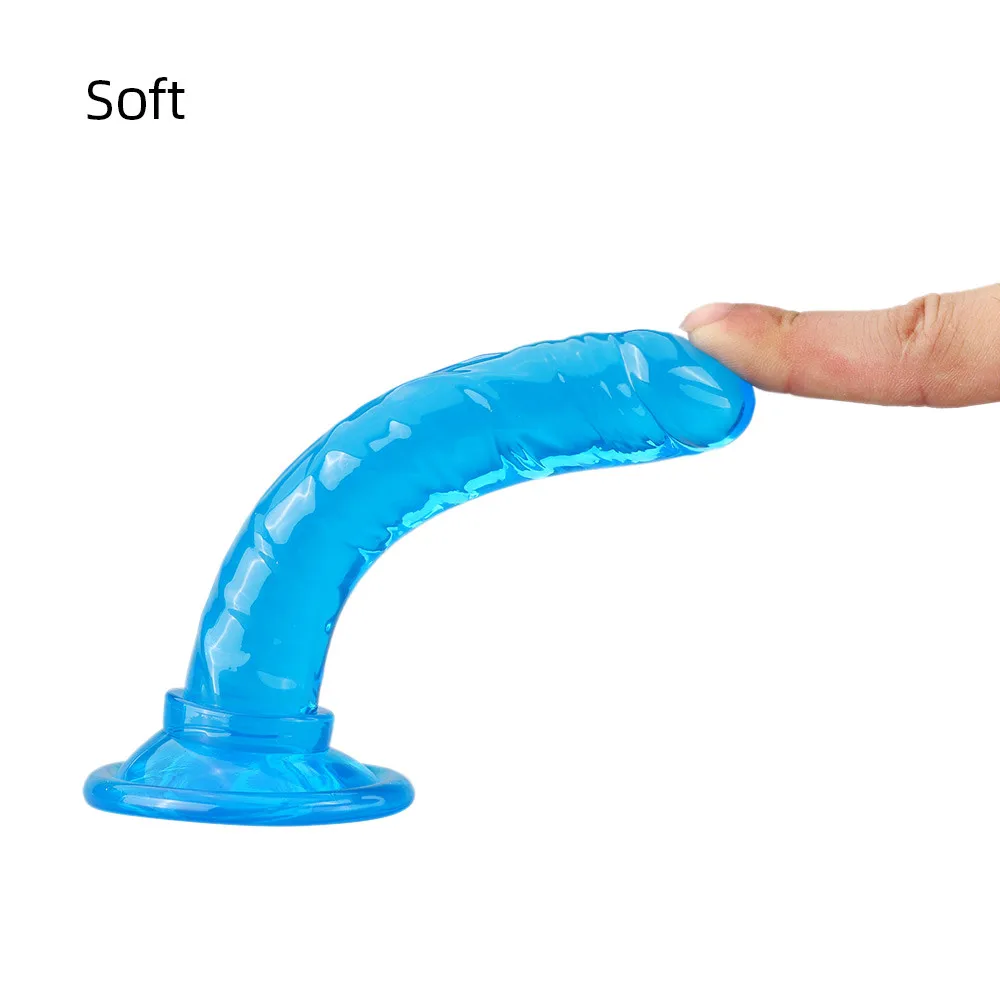 Реалистичные фаллоимитаторы Jelly Dong интимные игрушки для женщин гибкий член с