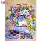 FATCAT натюрморт ваза цветок 5d diy Набор для алмазной живописи полная квадратная круглая дрель Алмазная вышивка распродажа украшение для стен AE3010