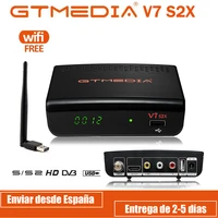 fhd 1080p gtmedia v7s2x satellite receiver upgraded by freesat v7shd with usb wifi dvb ss2s2x digital receptor h 265 no app