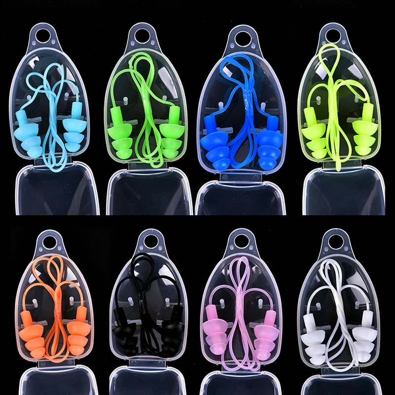 

1 Pair Ear Plugs Protector Hearing Protection Noise Reducer Banded Silicone Ear Plugs Noise Humidifier for Sleeping