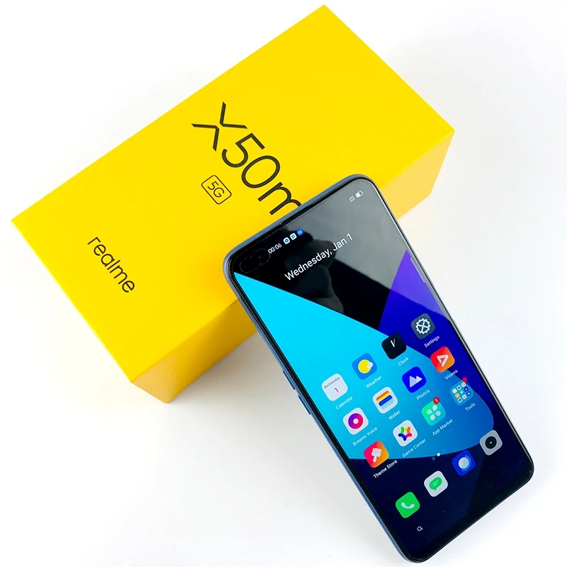Мобильный телефон realme X50m 6 ГБ 128 Snapdragon 765G четыре ядра 48мп камера мобильный 30 Вт Dart