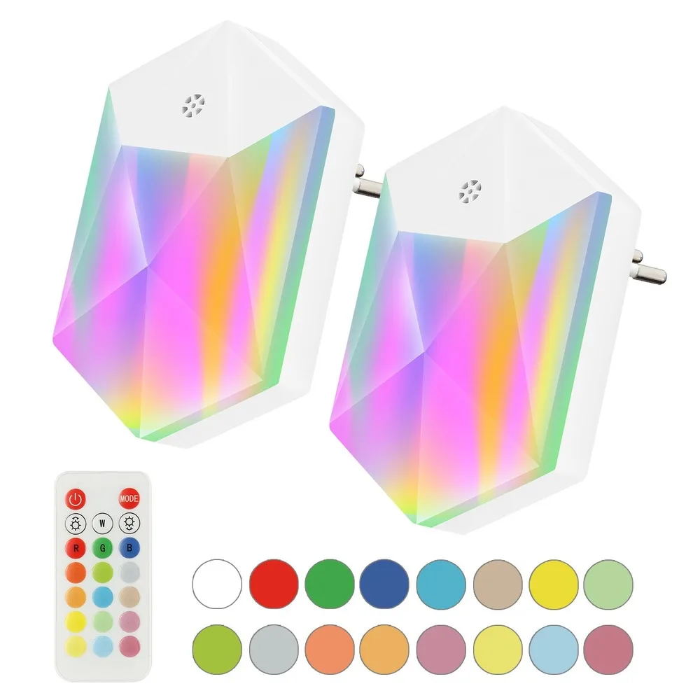 16 Colors LED Night Light With Remote Control Dimmable Baby Lamp Bedroom Bedside Decorative 4 Modes For Stairs Home | Лампы и
