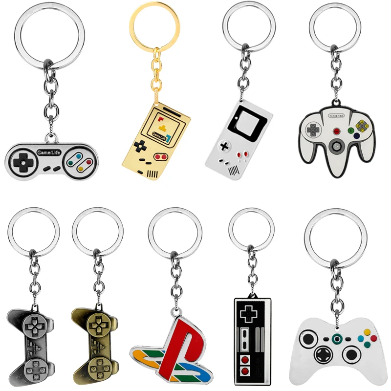 Креативный брелок для видеоигр креативная модель джойстика ключей парня мужской