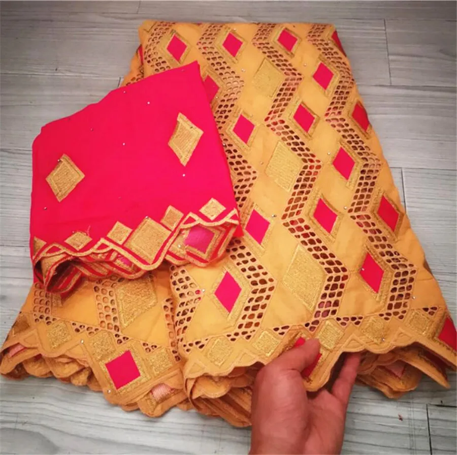 Нашивка из чистого хлопка материал в африканском стиле швейцарские кружева