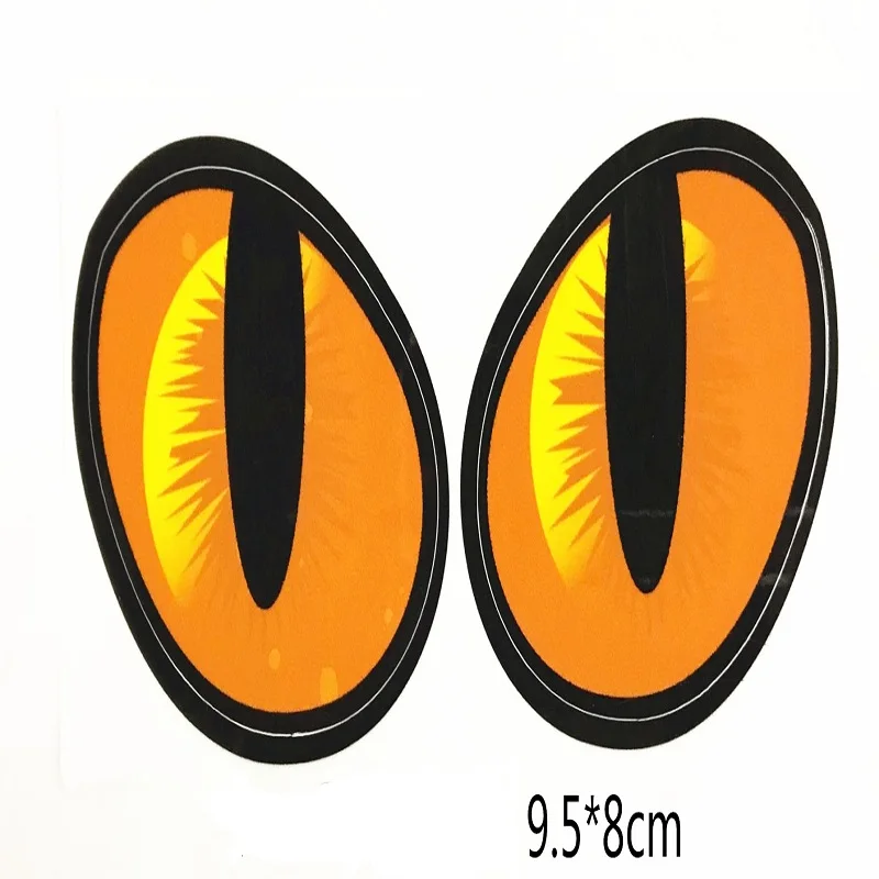 Автомобильный Стайлинг KUNFINE стикер в виде кошачьих глаз 3D виниловая наклейка на