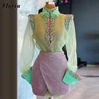 Индивидуальные Короткие вечерние платья с бусинами, Роскошные вечерние халаты дубайского дизайна, коктейльное платье для выпускного вечера, 2021, арабские вечерние платья знаменитостей