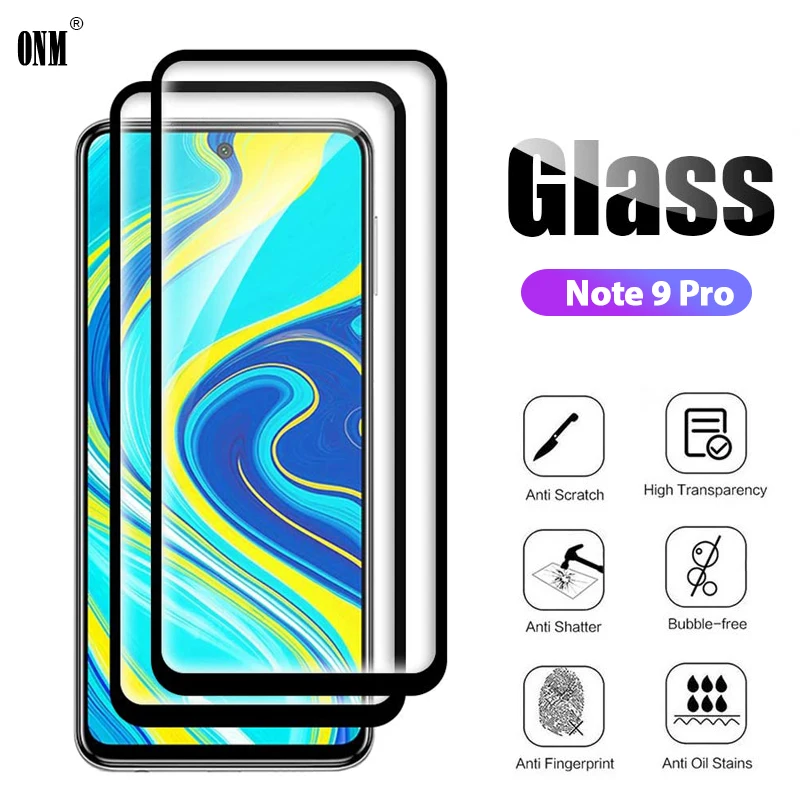 Изогнутое закаленное стекло 9D для Xiaomi Redmi Note 9 Pro защита экрана защитная