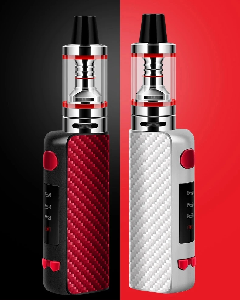 Электронная сигарета 80 Вт мод коробка Регулируемый Мощность полный 1300 мА/ч