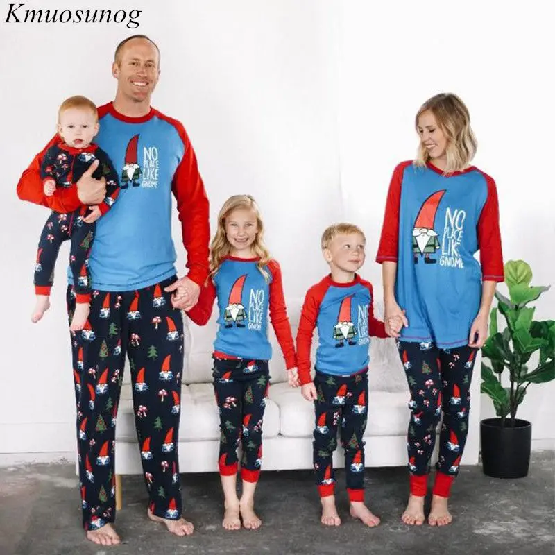 C0520 Color 1 Семейные рождественские пижамы; сезон осень-зима; комплект одежды с принтом рождественской елки и шляпы; семейная одежда для сна; одежда для мамы и меня; C0520 - Цвет: C0520 Color 1
