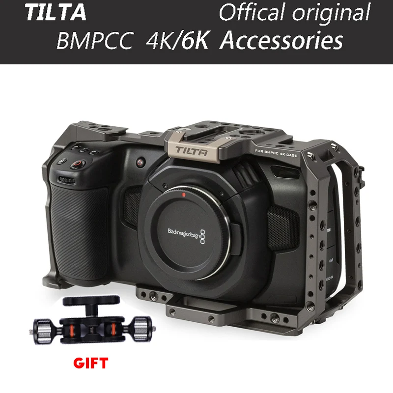Tilta BMPCC 4K 6K Rig Камера клетка частичное защищен от солнца SSD диск держатель под углом
