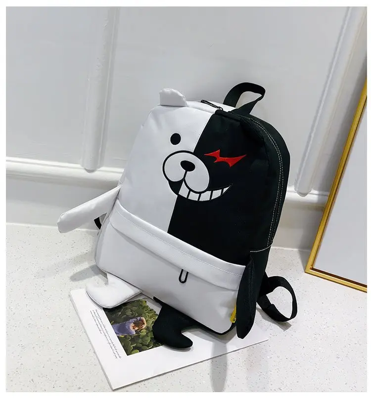 Danganronpa Dangan Ronpa Monokuma Cartoon Student School Shoulder Bag Cosplay Backpack Casual Laptop Travel Bags |