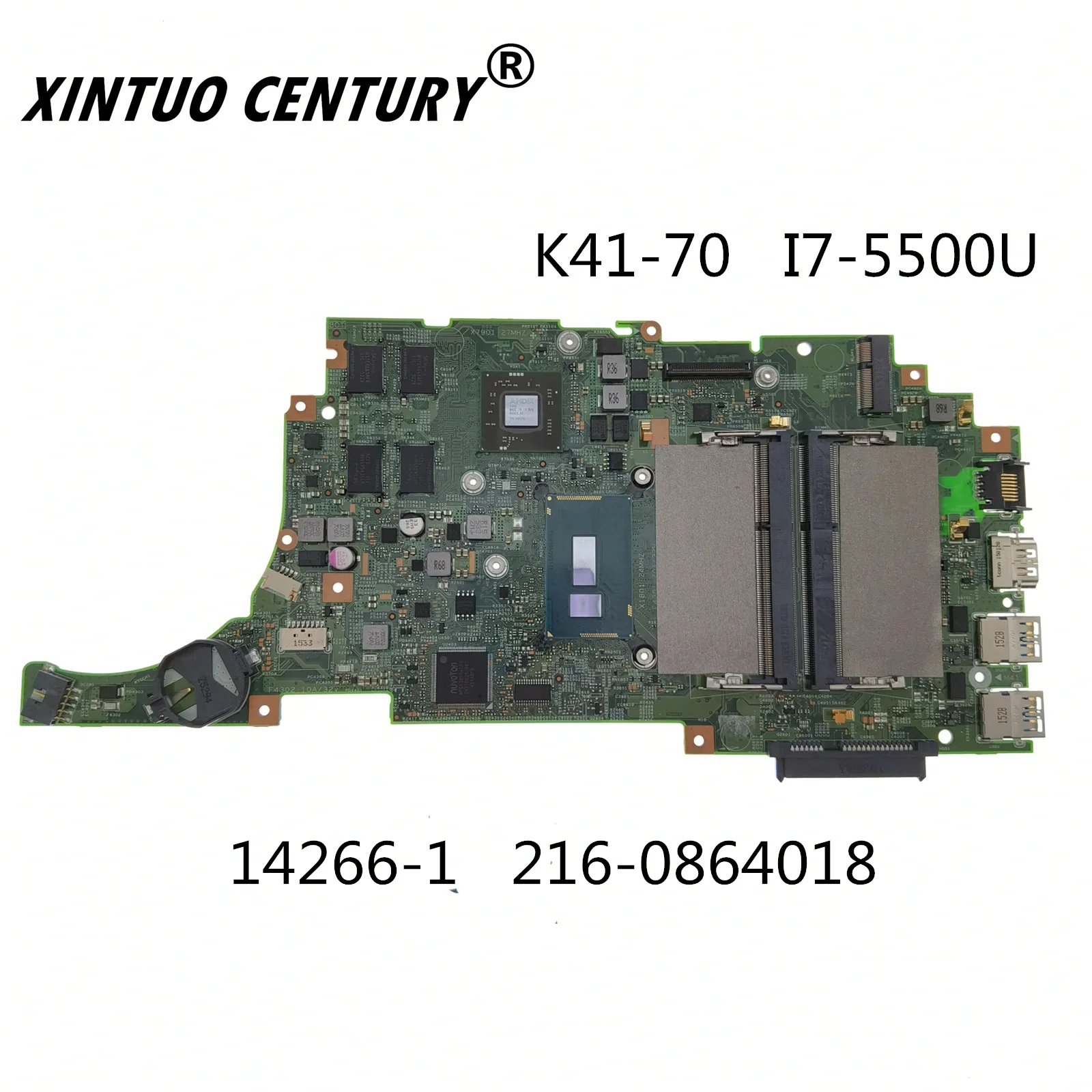 

14266-1 5B20J40133 для Lenovo K41-70 Материнская плата ноутбука с I7-5500U V2G 216-0864018 DDR3 100% тесты работы