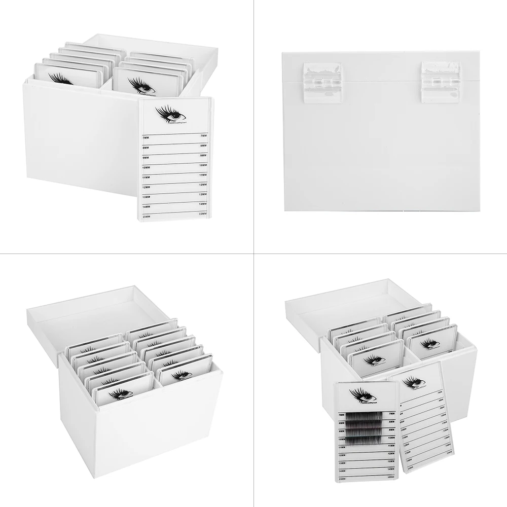 

5/10 Layers Eyelash Extension Storage Box Acrylic Makeup Organizer False Eyelashes Glue Pallet Holder Grafting Extension Tool