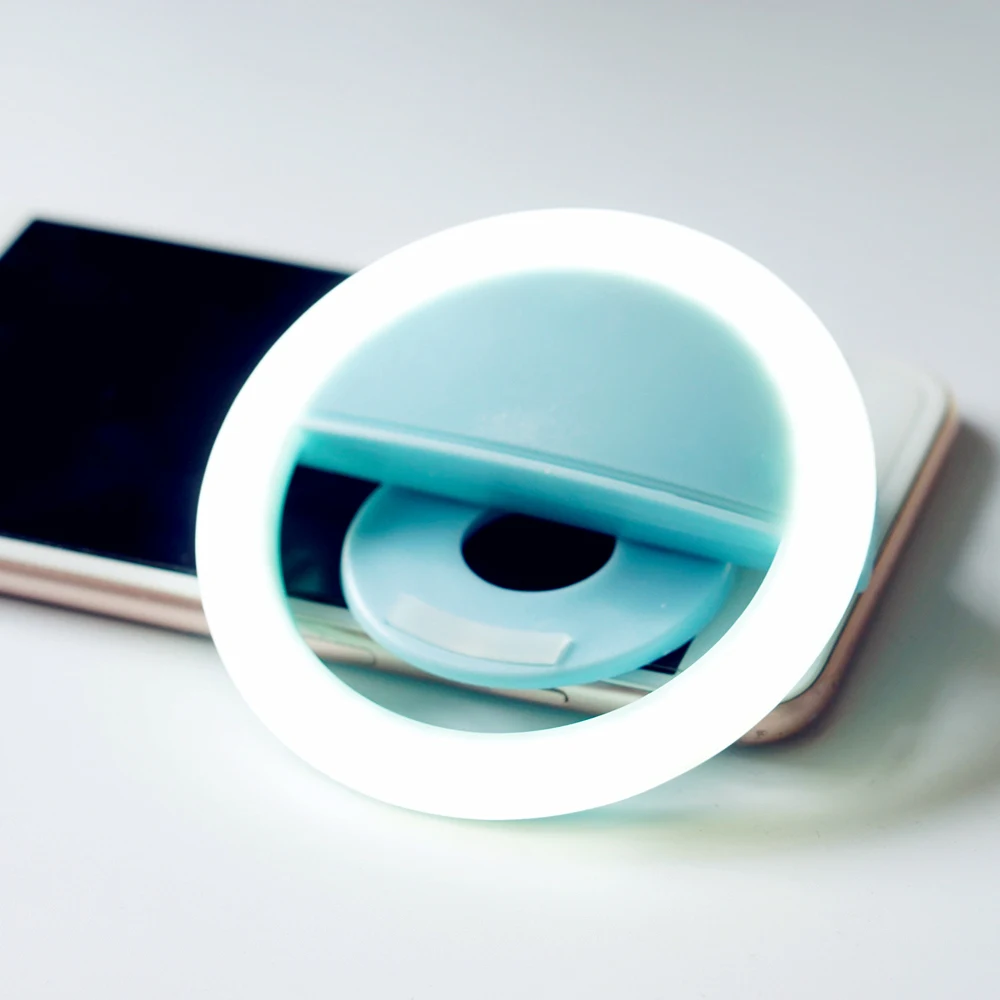 Кольцевая лампа для селфи светодиодная с USB зарядкой вспышка телефона улучшенная