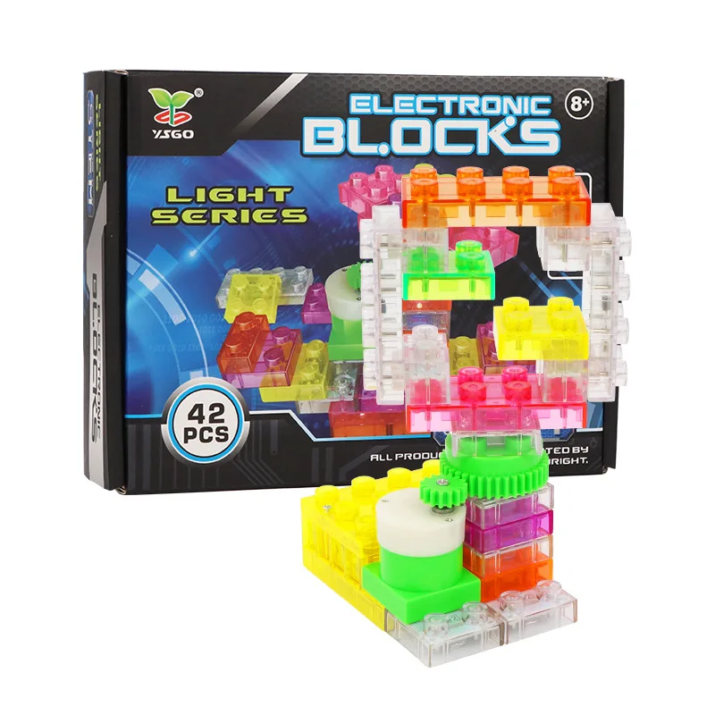 DIY Electronic Constructor LED Building Blocks Designer Kits Builder Discover Science Project Circuit Education | Игрушки и хобби