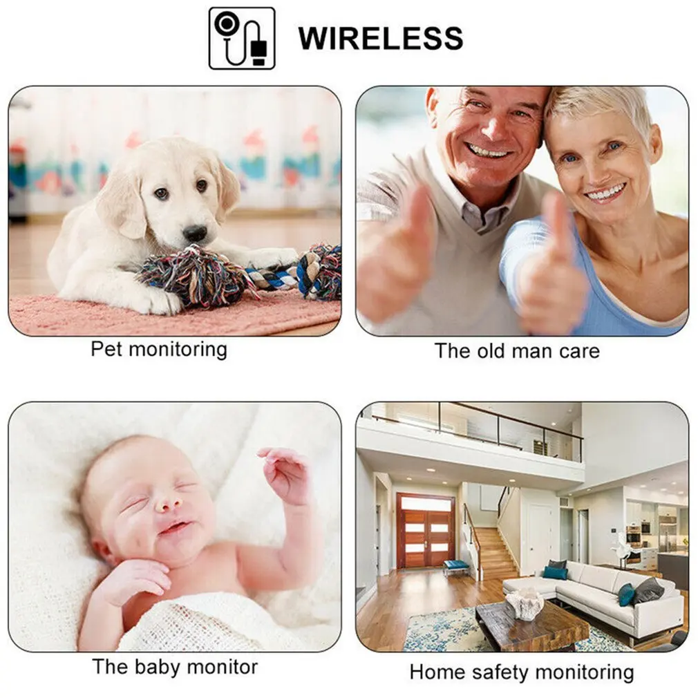 Ip камера 1080P наблюдения WiFi монитор Запись водонепроницаемая внутренняя/наружная