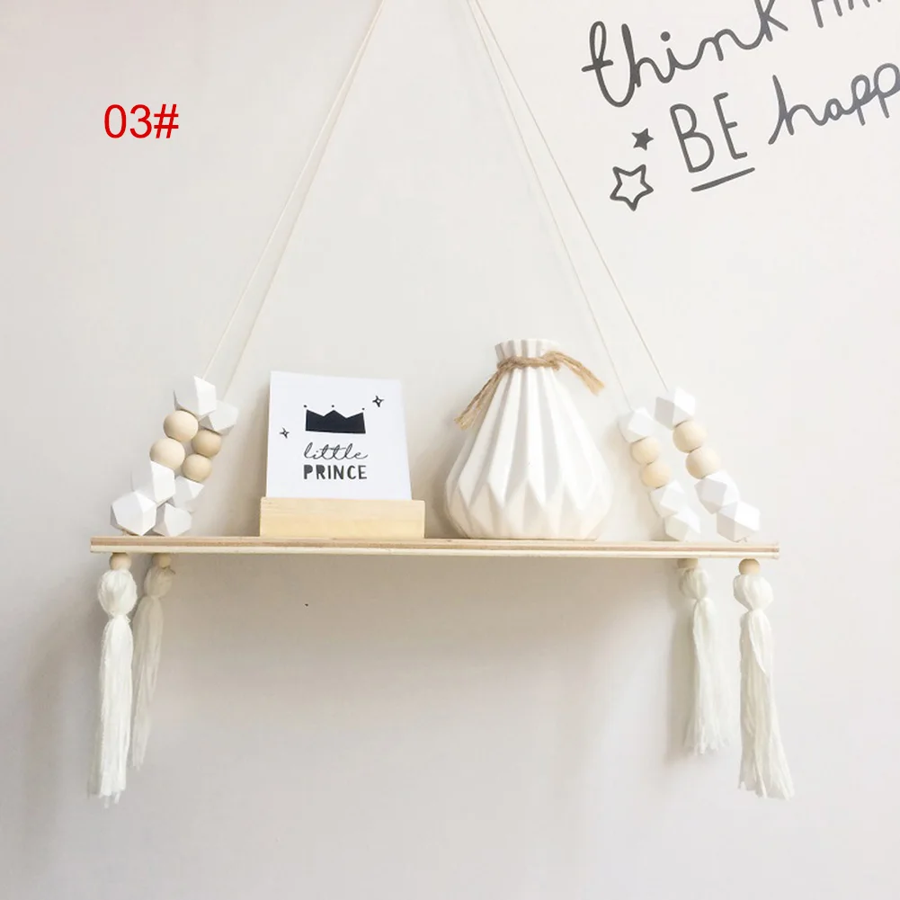 Настенные подвесные полки с кисточками для украшения подарки веревка детской