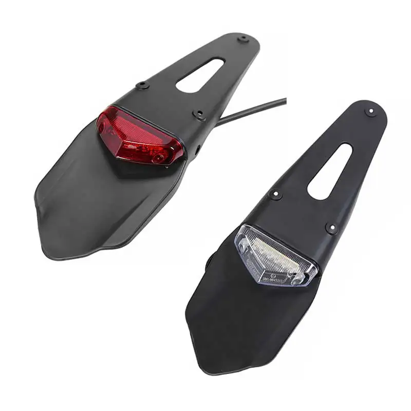 

Новые мотоциклетные крылья, брызговики для мотокросса, эндуро, велосипеда-внедорожника, светодиодные задние фонари, стоп-сигнал, Мотоцикле...