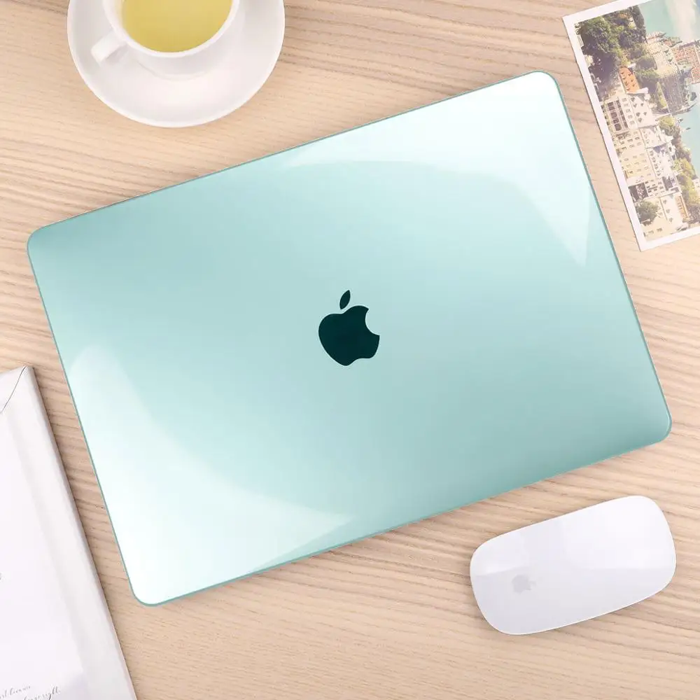 crystal green Для MacBook Pro Air retina 11 12 13 1" Кристальный и матовый чехол для ноутбука для Macbook Pro 13 15 16 Touch Bar A2159 A1989 A2141 - Цвет: crystal green