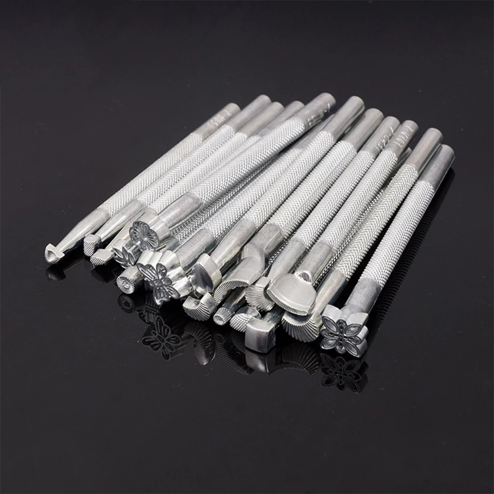 Новые тисненые узоры для работы с кожей инструменты гравировки наборы