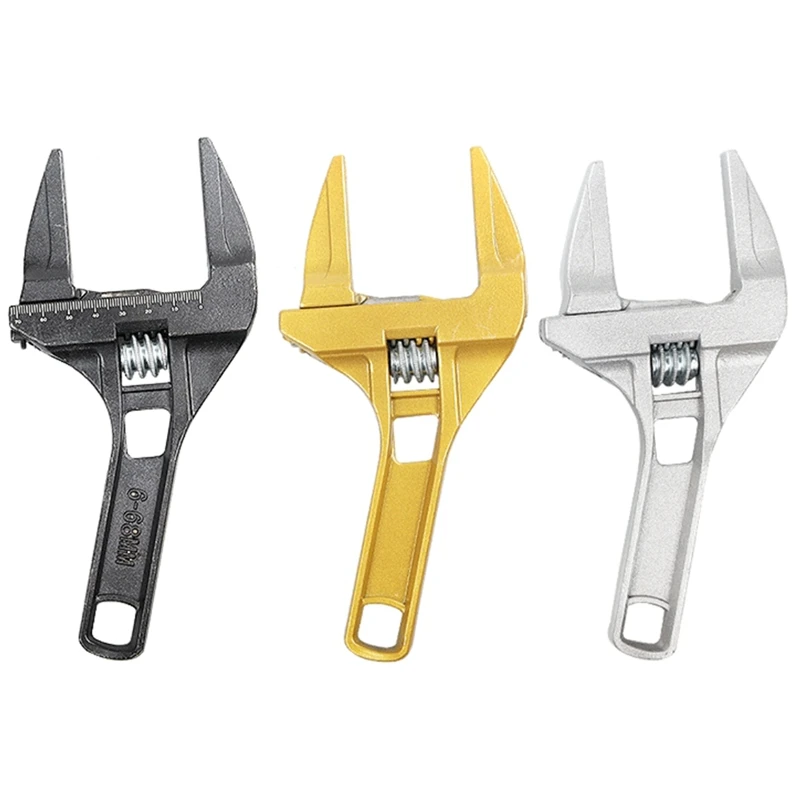 

Large-Opening Bathroom Wrench Short Adjustable Wrench Plumbing Wrench Repair Tool